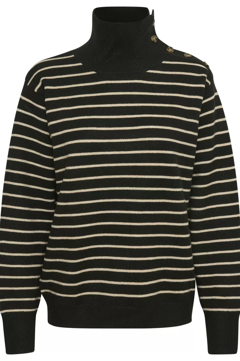 Soaked In Luxury Stickat-SLLyrica Stripe Pullover LS